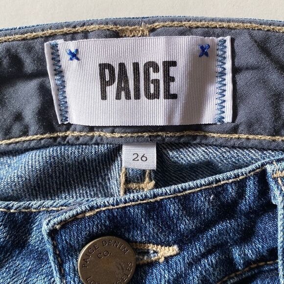 Paige Skyline Ankle Peg Jessie Jeans Distressed Size 26 - Picture 8 of 11